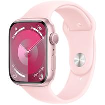 Apple Watch Series 9 MR943LW/A - Bluetooth - Wi-Fi - 41MM - M/L - GPS - Pink Aluminum/Light Pink Sport