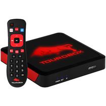 TV Box Tourobox 4K Uhd com 1/ 8GB Wi-Fi/ Android/ Bivolt - Preto/ Vermelho