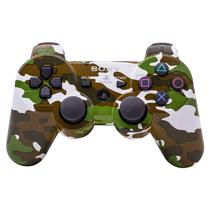 Controle Sem Fio Dualshock 3 para Playstation 3 (PS3) Recarregavel Wireless - Camuflaje Verde/Marrom