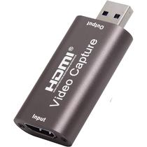 Adaptador HDMI Hembra A USB Macho Video Capture - Prata