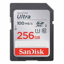 Cartão de Memória SD Sandisk Ultra 100 MB/s C10 256 GB