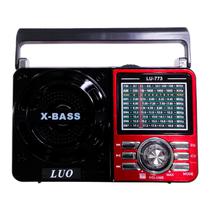 Radio Reprodutor de Som Luo AM/ FM/ USB/ SD/ TF (LU-773)