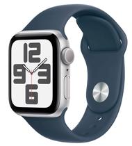 Apple Watch Se 2 MRE23LL/A Aluminio 40MM Prata - Esportiva Azul Tempestade