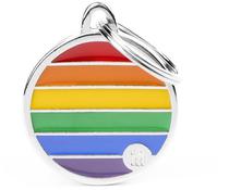 Medalha de Identificacao Myfamily Rainbow Circulo BH54MC