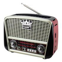 Radio Portatil Ecopower EP-F108B - AM/FM/SW - USB/SD - Prata