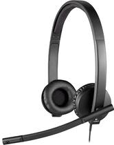 Headset Stereo Logitech H570E 981-000574 USB - Preto