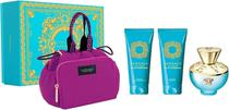Kit Perfume Versace Dylan Turquoise Edt + Body Gel + Shower Gel (100ML X 3) Feminino