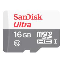 Cartao de Memoria Sandisk Ultra C10 16GB/ 80MBS - (SDSQUNS-016G-GN3MA)
