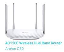 TP-Link Wifi 5 Archer C50(BR) Router AC1200 Dual Band 4 Ant*