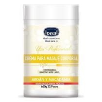 Ideal Crema para Masaje Argano Y Macadamia 650G