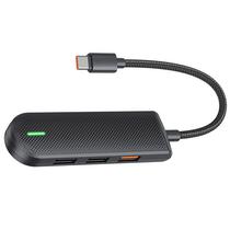 Hub USB Type-C Mcdodo HU-1430 5 Portas / 2 USB 2.0 / USB 3.0 / SD / TF - Preto