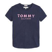 Camiseta Tommy Hilfiger Infantil Feminina M/C KG0KG04888-CBK-03 04 Black Iris
