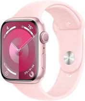Apple Watch S9 (GPS) Caixa Aluminio Pink 45MM Pulseira Esportiva (M/L) Light Pink MR9H3LL