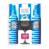 Vino Rose Piscine Kit 2 Botellas 750ML + 1 Copa