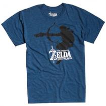 Camiseta The Legend Of Zelda Breath Of The Wild Azul - Tamanho G