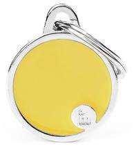 Medalha de Identificacao Myfamily Basic Handmade Circulo Pequeno BH50SCYELLOW - Amarelo