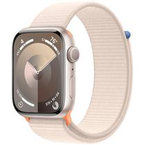 Apple Watch Series 9 de 45MM MR983LL/A GPS (Caixa de Aluminio Estelar/Pulseira Esportiva Estelar)(Caixa Feia)