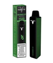 Vape Descartavel Ignite V15 / 1500 Puff / 5% Nicotina - Cucumber Ice