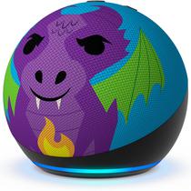 Speaker Amazon Echo Dot Kids Edition 5TH Geracao com Wi-Fi/Bluetooth/Alexa - Fire Dragon (Deslacrado)