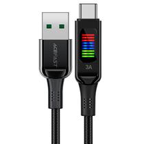 Cable Acefast C7-04 LED USB-A p/USB-C 60W Negro