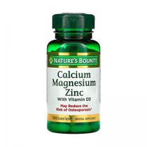 Calcium Magnesium Zinc Nature's Bounty 100 Capsulas
