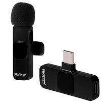 Microfone Sem Fio para Smartphone Prosper P-6111 com Conector USB-C - Preto