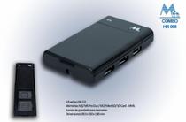 Hub USB Mtek HR-008 3P 2.0 + Leitor de Cartao