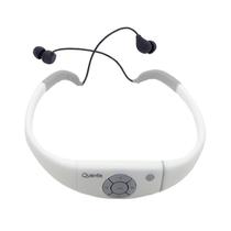 Fone MP3 Quanta (QT-55W) - A Prova D'Agua / 8GB / FM / USB - Branco