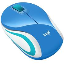 Mouse Logitech M187 Wireless Azul Claro 910-005363