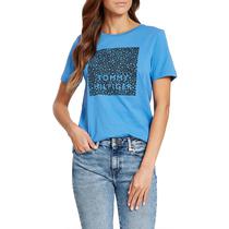 Camiseta Tommy Hilfiger Feminina WW0WW26661-0Z3-001 M Copenhagen Blue