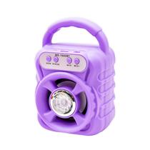 Caixa de Som / Speaker Mobile Multimedia MS-1605BT com Bluetooth / FM Radio / USB/ TF / LED Color Full / Recarregavel - Purple