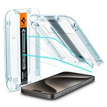 Filme Spigen para iPhone 15 Pro Max Slim Glastr Fit (2 Pecas) - Transparente AGL06872