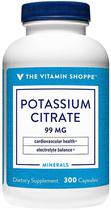 The Vitamin Shoppe Potassium Citrate 99MG (300 Capsulas)