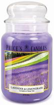 Vela Aromatica Price's Candles Lavender Lemongrass - 630G