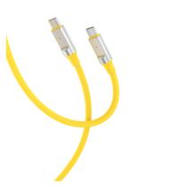 Cabo USB-C/USB-C Xo Q252B Silicone 60W 1M Yellow