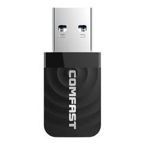 Adaptador Wi-Fi Comfast CF-812AC USB Dual Band / 2.4GHZ / 5GHZ / 1300MBPS - Preto