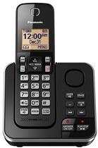 Telefone Fixo Sem Fio com Atendedor Panasonic KX-TGC360LAB Preto