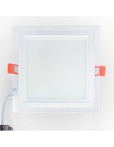 Panel LED Light Ponto de Vidrio Quadrado 3 Cor 18W