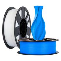 Filamento Creality En-Pla 1KG 1.75MM para Impressora 3D - Azul e Branco (2 Unidades)
