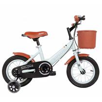 Bicicleta Infantil Aro 12 S1263 Branco/Marrom
