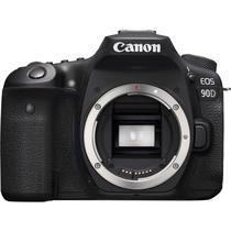 Camera DSLR Canon Eos 90D de 32.5MP com Tela 3" Wi-Fi/Bluetooth (Body) - Preto