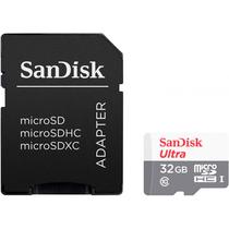 Cartao de Memoria Sandisk Ultra SDSQUNR-032G-GN3MA - 32GB - Micro SD com Adaptador - 100MB/s