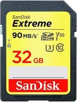 Cartao de Memoria Sandisk SDHC 32GB Extreme 90MB/s Classe 10 (SDSDXVE-032G-Gncin )