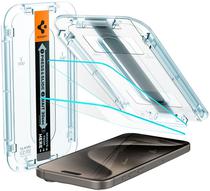 Pelicula Spigen para iPhone 15 Pro Max Glastr Ez Fit AGL06872 (2 Pack)
