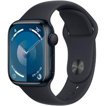 Apple Watch Series 9 de 41MM MR8X3LL/A GPS M/L (Caixa de Aluminio Meia-Noite/Pulseira Esportiva Meia-Noite)