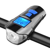 Lanterna para Bike FY-317 com Velocimetro e Sons de Alerta - Recarregavel - Varias Cores