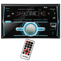 Auto Rádio CD Player Automotivo X-Tech XT-RD7388 4 de 60 Watts com Bluetooth e USB - Preto