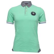 ANT_7CAMICIE Polo Masc Chambray Green M ........