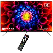 Smart TV LED 55" Motorola MOT55ULE11 4K Ultra HD Android TV Wi-Fi/Bluetooth com Conversor Digital