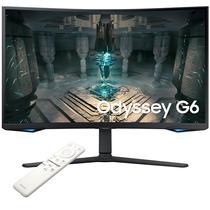 Monitor Gamer Curvo Samsung Odyssey G6 S32BG652EN de 32" Full HD 21:9 240HZ 1 MS GTG com Displayport/HDMI